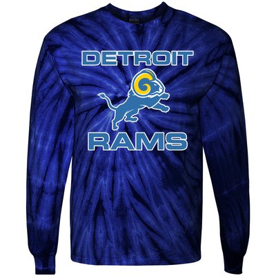 Detroit Rams Tie-Dye Long Sleeve Shirt