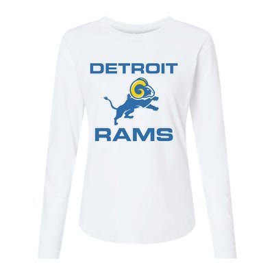 Detroit Rams Womens Cotton Relaxed Long Sleeve T-Shirt