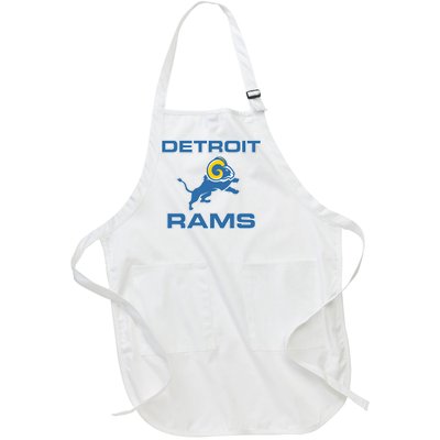 Detroit Rams Full-Length Apron With Pockets