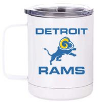 Detroit Rams 12 oz Stainless Steel Tumbler Cup