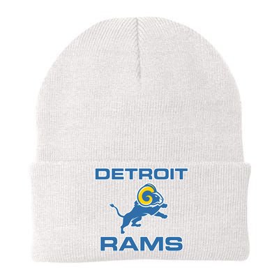 Detroit Rams Knit Cap Winter Beanie