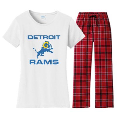 Detroit Rams Women's Flannel Pajama Set