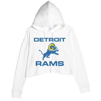 Detroit Rams Crop Fleece Hoodie