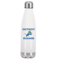 Detroit Rams Stainless Steel Insulated Water Bottle