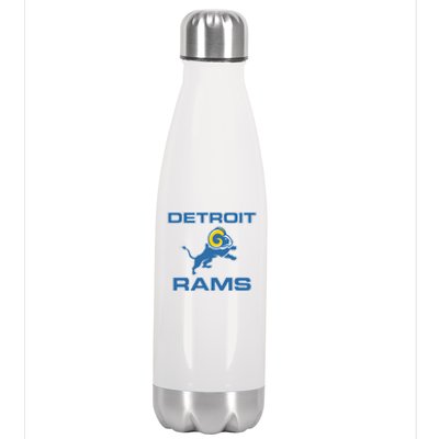 Detroit Rams Stainless Steel Insulated Water Bottle