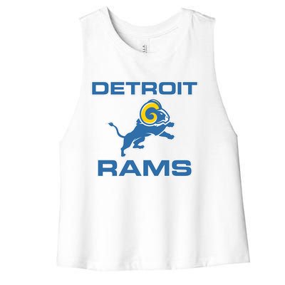 Detroit Rams Women's Racerback Cropped Tank