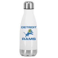 Detroit Rams Stainless Steel Insulated Water Bottle