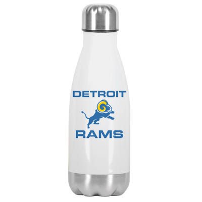 Detroit Rams Stainless Steel Insulated Water Bottle