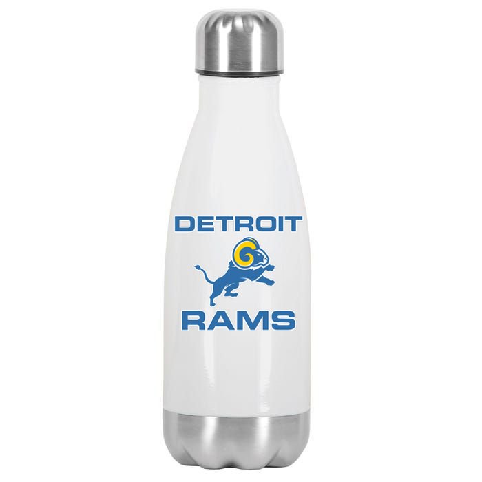 Detroit Rams Stainless Steel Insulated Water Bottle