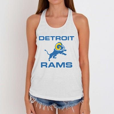 Detroit Rams Women's Knotted Racerback Tank