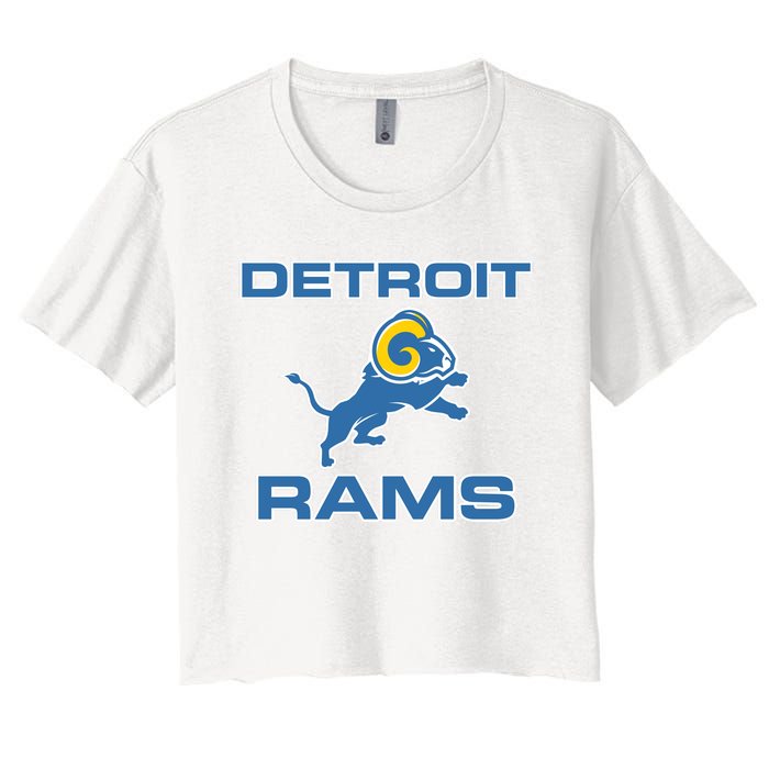 Detroit Rams Women's Crop Top Tee