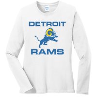 Detroit Rams Ladies Long Sleeve Shirt