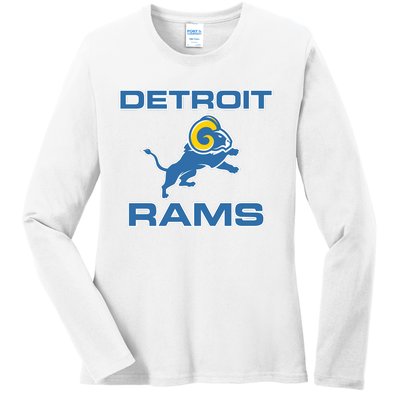 Detroit Rams Ladies Long Sleeve Shirt