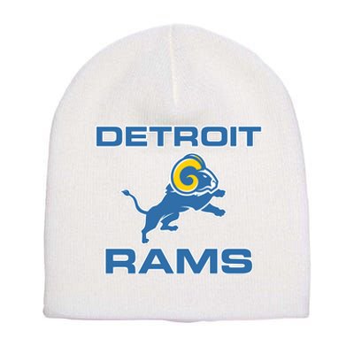 Detroit Rams Short Acrylic Beanie