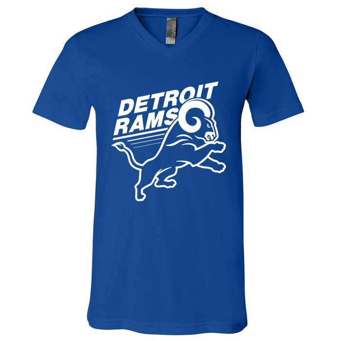 Detroit Rams V-Neck T-Shirt