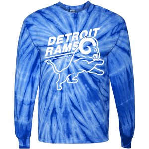 Detroit Rams Tie-Dye Long Sleeve Shirt