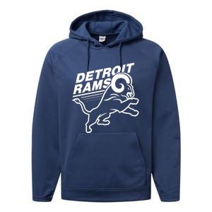 Detroit Rams Performance Fleece Hoodie