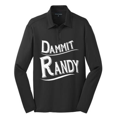 Dammit Randy Silk Touch Performance Long Sleeve Polo