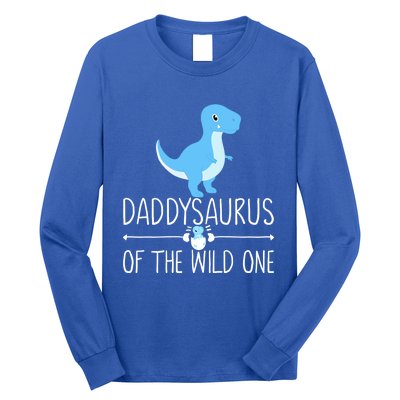 Daddysaurus Rex Dinosaur Dad With Saurus In Egg Dino Funny Gift Long Sleeve Shirt