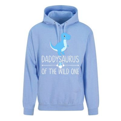 Daddysaurus Rex Dinosaur Dad With Saurus In Egg Dino Funny Gift Unisex Surf Hoodie