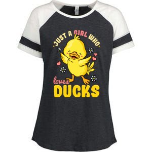 Ducks Rubber Duck Lovers Duck Lovers Gift For Girls Gift Enza Ladies Jersey Colorblock Tee