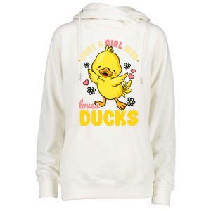 Ducks Rubber Duck Lovers Duck Lovers Gift For Girls Gift Womens Funnel Neck Pullover Hood