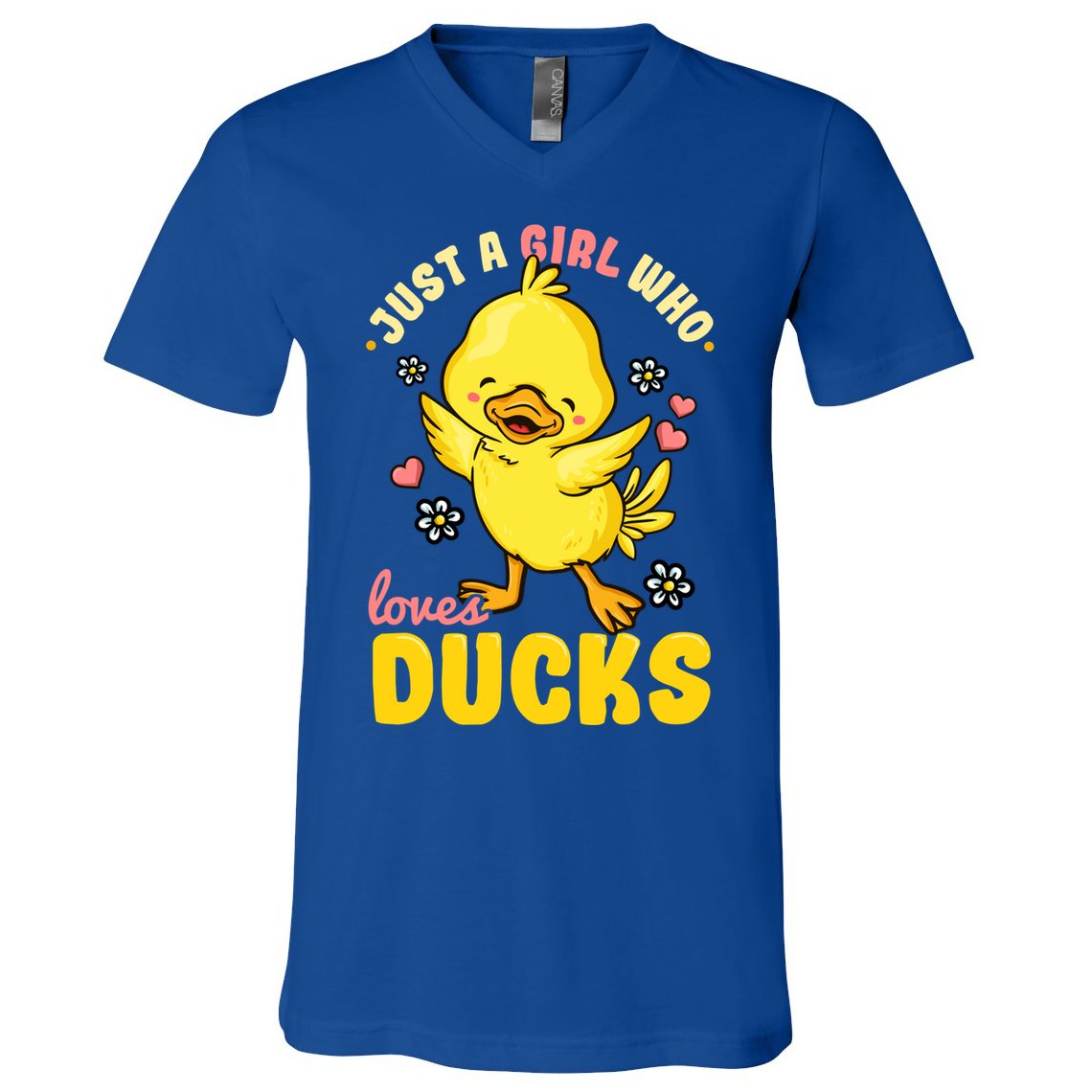 Ducks Rubber Duck Lovers Duck Lovers Gift For Girls Gift V-Neck T-Shirt