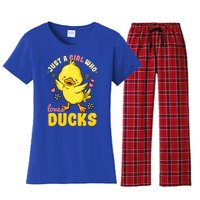 Ducks Rubber Duck Lovers Duck Lovers Gift For Girls Gift Women's Flannel Pajama Set