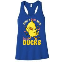 Ducks Rubber Duck Lovers Duck Lovers Gift For Girls Gift Women's Racerback Tank