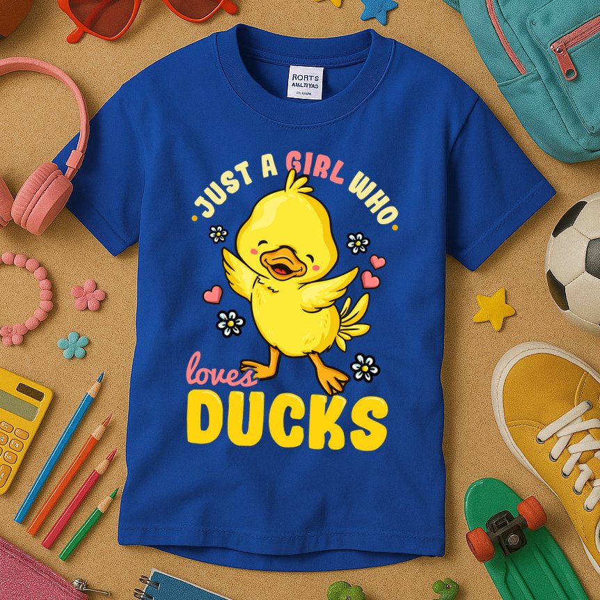 Ducks Rubber Duck Lovers Duck Lovers Gift For Girls Gift Kids T-Shirt