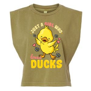 Ducks Rubber Duck Lovers Duck Lovers Gift For Girls Gift Garment-Dyed Women's Muscle Tee