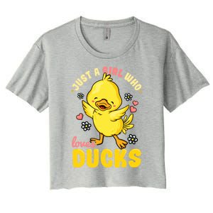 Ducks Rubber Duck Lovers Duck Lovers Gift For Girls Gift Women's Crop Top Tee