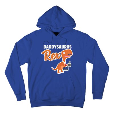 Daddysaurus Rex Dinosaur Daddy Saurus Office Working Dad Gift Hoodie