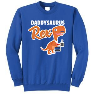 Daddysaurus Rex Dinosaur Daddy Saurus Office Working Dad Gift Tall Sweatshirt