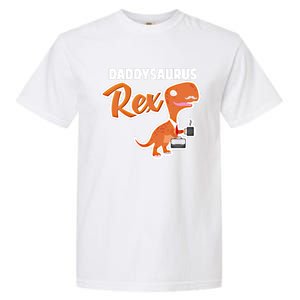 Daddysaurus Rex Dinosaur Daddy Saurus Office Working Dad Gift Garment-Dyed Heavyweight T-Shirt