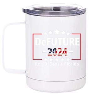 DeFUTURE Ron DeSantis 2024 Make America Florida 12 oz Stainless Steel Tumbler Cup