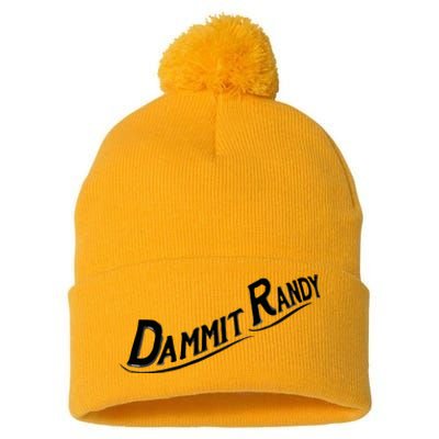 Dammit Randy Pom Pom 12in Knit Beanie