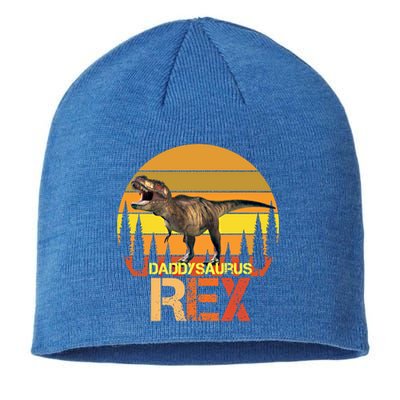 Daddysaurus Rex Dinosaur Family Matching Special Day Cute Gift Sustainable Beanie