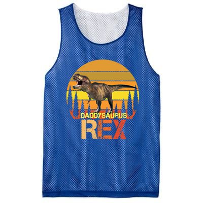 Daddysaurus Rex Dinosaur Family Matching Special Day Cute Gift Mesh Reversible Basketball Jersey Tank