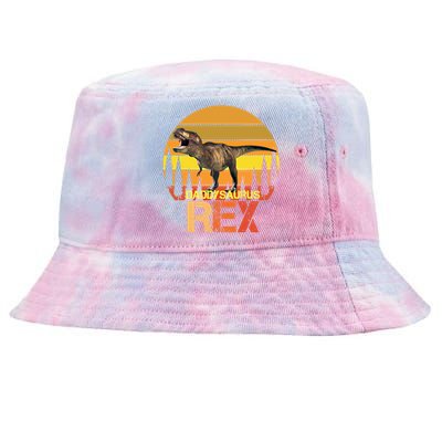 Daddysaurus Rex Dinosaur Family Matching Special Day Cute Gift Tie-Dyed Bucket Hat