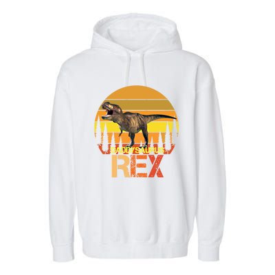 Daddysaurus Rex Dinosaur Family Matching Special Day Cute Gift Garment-Dyed Fleece Hoodie