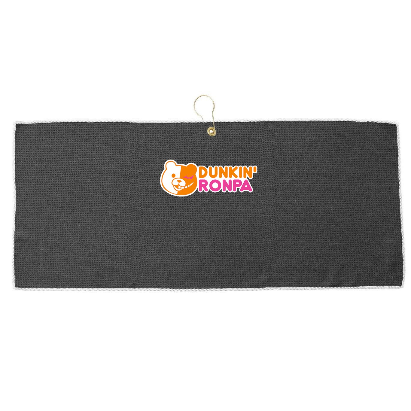Dunkin' Ronpa Large Microfiber Waffle Golf Towel