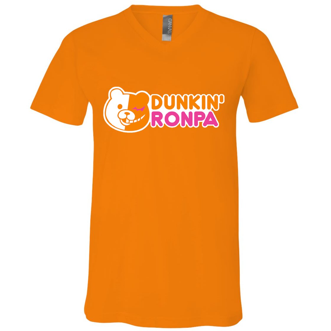 Dunkin' Ronpa V-Neck T-Shirt