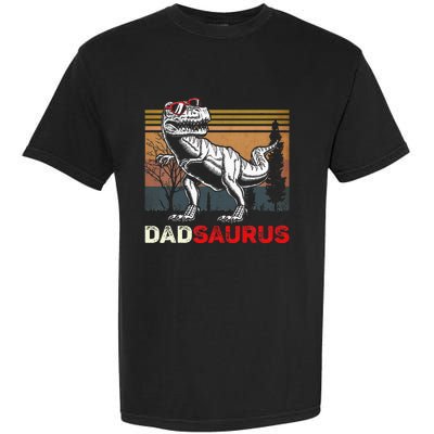 Dadsaurus Rex Dad Papa Dinosaur TRex Dad Saurus Garment-Dyed Heavyweight T-Shirt