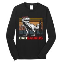 Dadsaurus Rex Dad Papa Dinosaur TRex Dad Saurus Long Sleeve Shirt