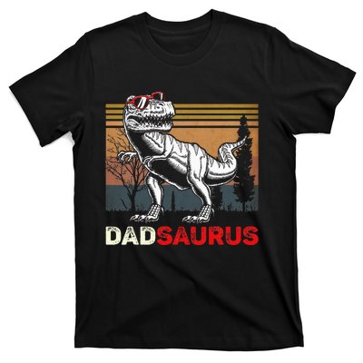 Dadsaurus Rex Dad Papa Dinosaur TRex Dad Saurus T-Shirt