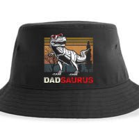 Dadsaurus Rex Dad Papa Dinosaur TRex Dad Saurus Sustainable Bucket Hat