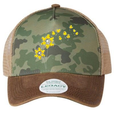 Ducky Rubber Duck Lover Dandelion Duckling Rubber Duck Legacy Tie Dye Trucker Hat