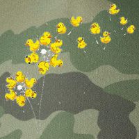 Ducky Rubber Duck Lover Dandelion Duckling Rubber Duck Legacy Tie Dye Trucker Hat