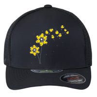 Ducky Rubber Duck Lover Dandelion Duckling Rubber Duck Flexfit Unipanel Trucker Cap
